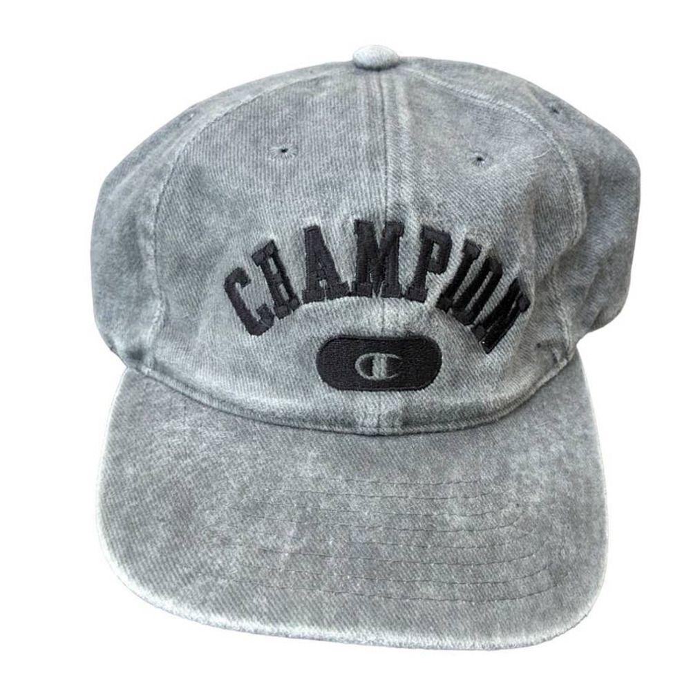 Champion Logo Twill Stretch Back Hat Cap Vintage 90s‎